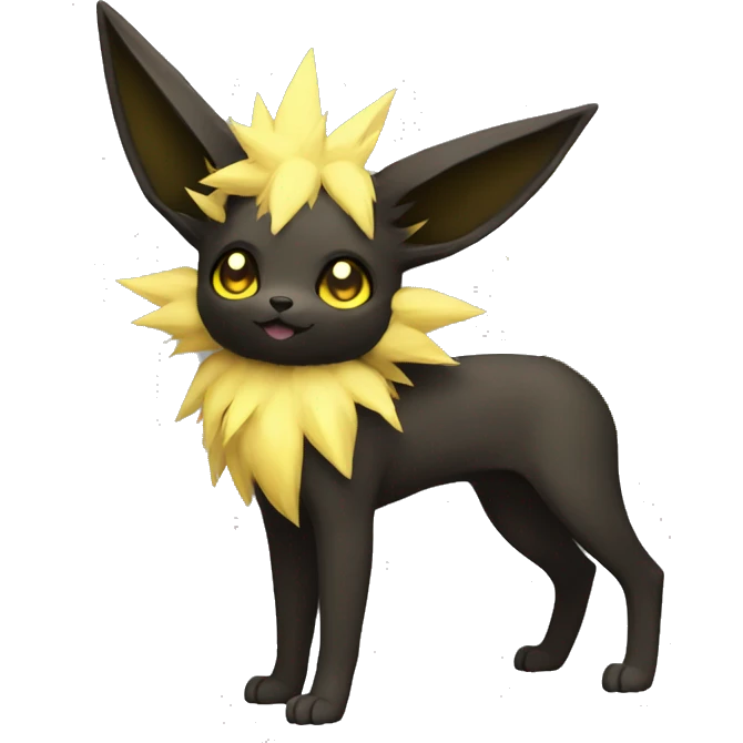 Jolteon-Umbreon full body emoji