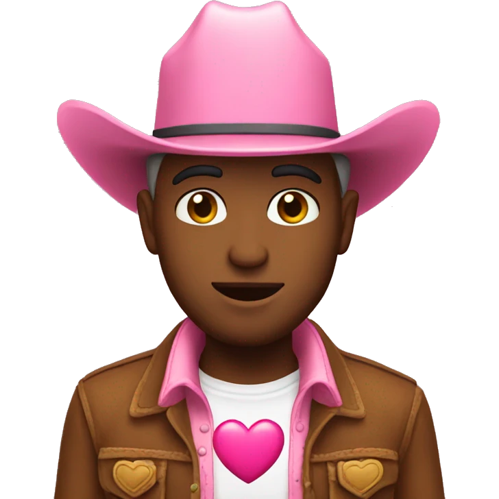 cowboy pink heart  emoji