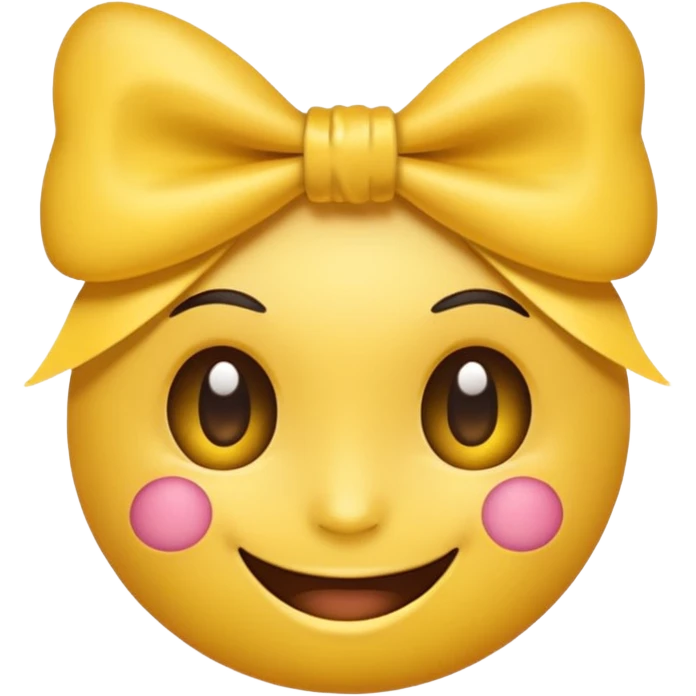 Make a emoji whit lashes and a bow emoji