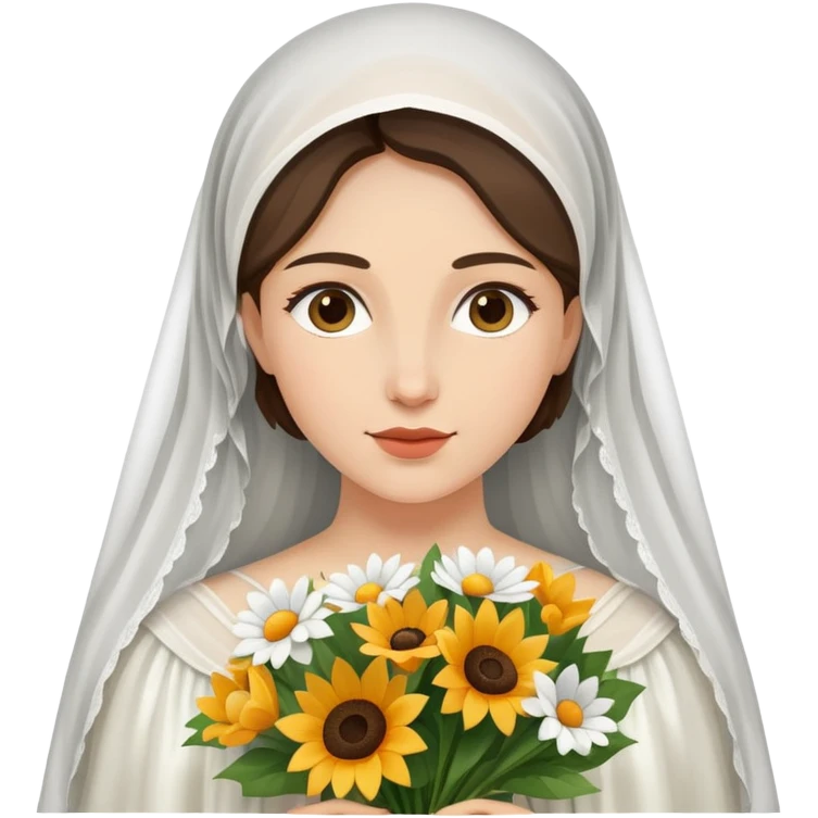 virgen en un palio  emoji