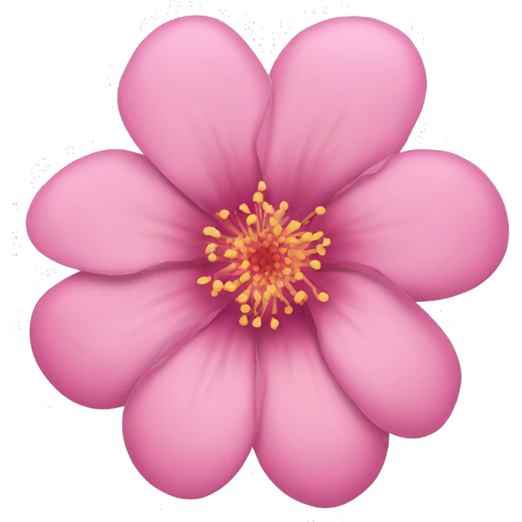Pink flower  emoji