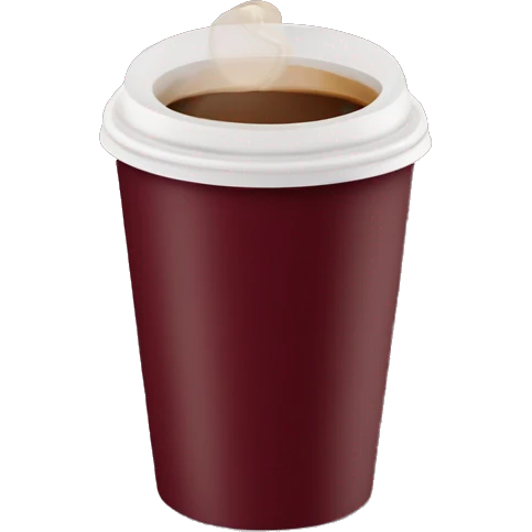 burgundy Costa TAKEAWAY coffee emoji
