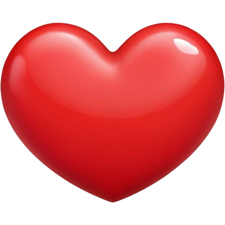 Red heart shaped  emoji