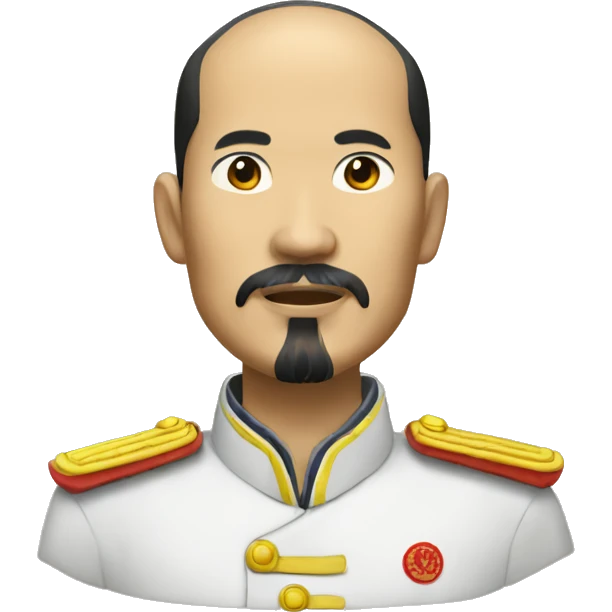 realistic Hô Chi Minh with goatee emoji