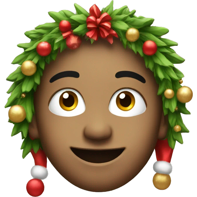 Festive face emoji