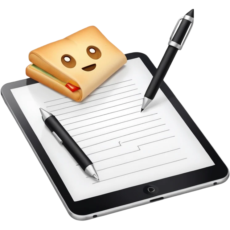 3D icon symbolizing writing a review and sharing opinions, food app context, single object, modern and clean style, soft lighting, isolated, no background emoji
