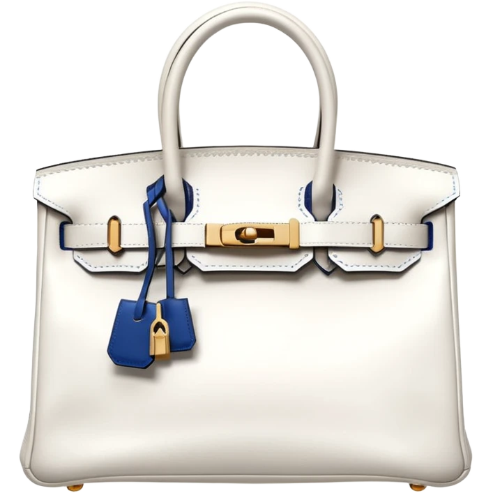 white hermes birkin bag emoji