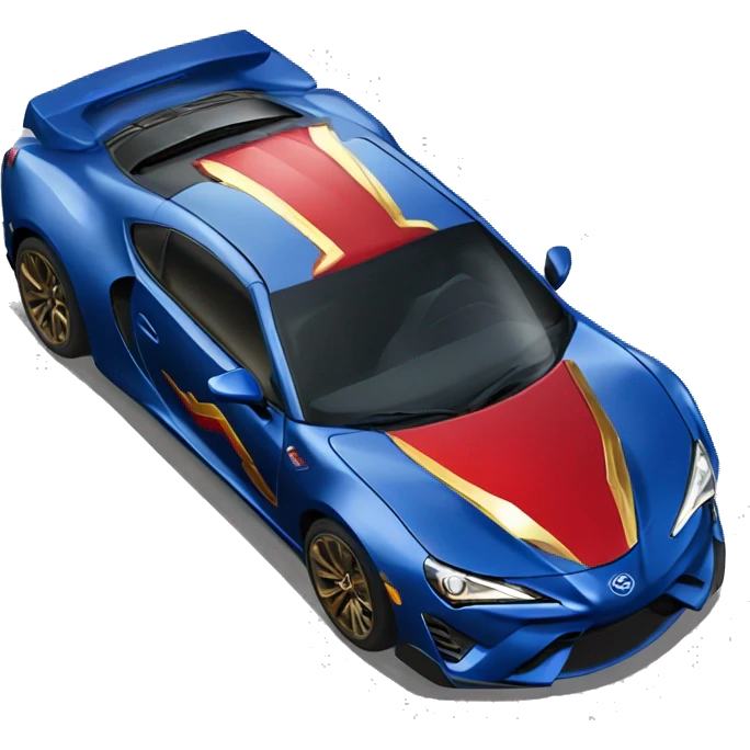 Wonder Woman muscular Toyota 86 ultraHyperCar emoji