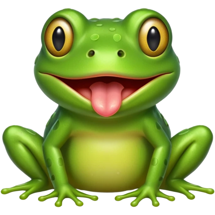 frog with tongue emoji