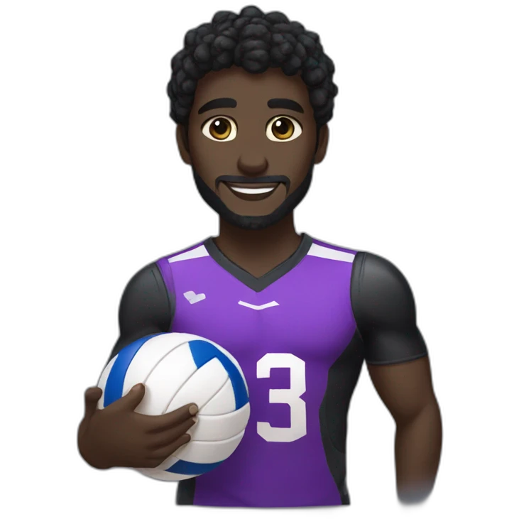 black panther with voleyball emoji