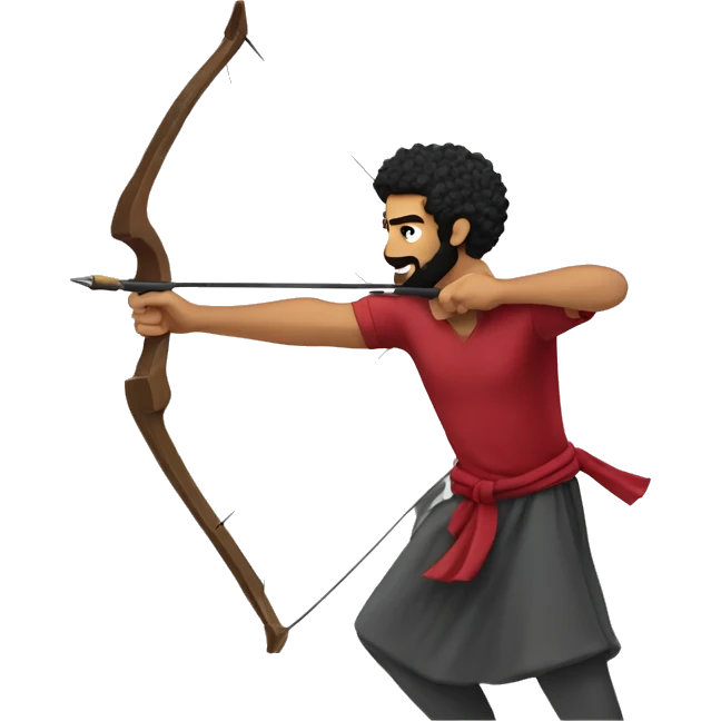 Mohammed Salah firing a bow emoji
