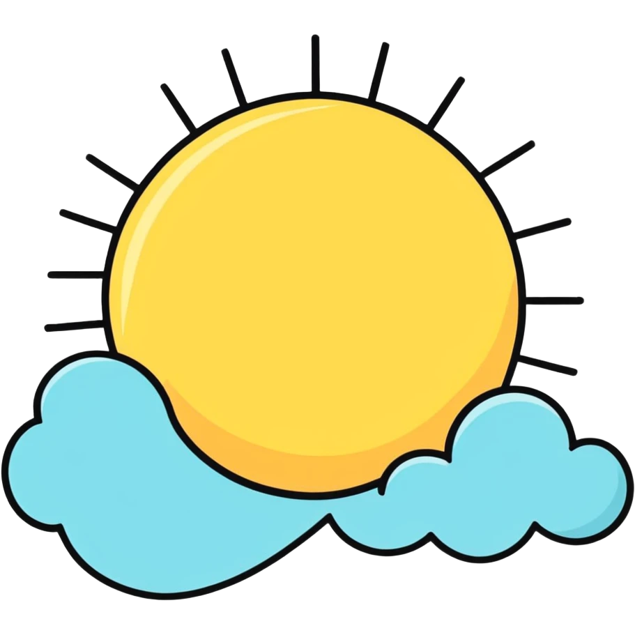 Here comes the sun emoji