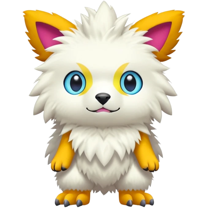Kawaii cool Digimon-Fakemon-animal full body emoji