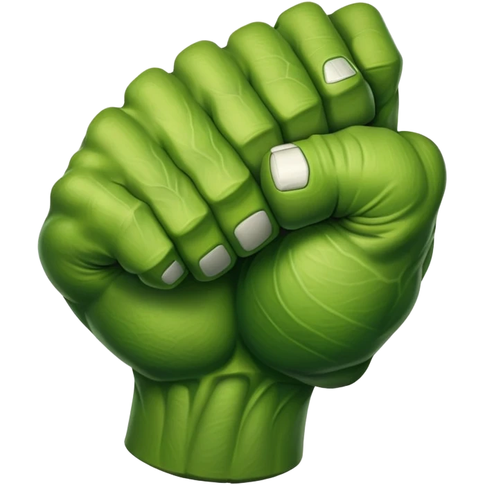 green hulk fist emoji