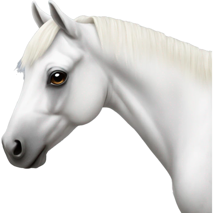 White appaloosa horse emoji