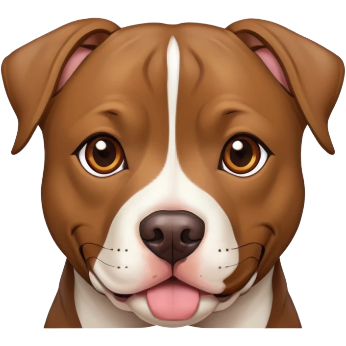 Pit bull/ Labrador mix with brindle fur emoji