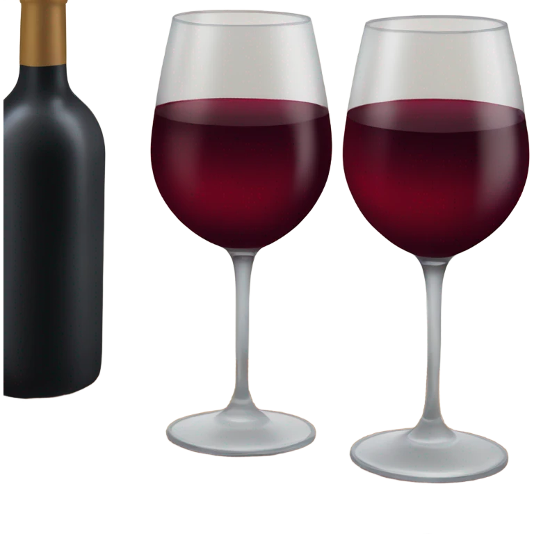 Glass of burgundy wine emoji