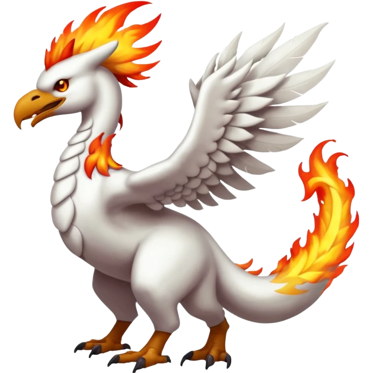 Reshiram-Fakémon-hybrid-creature (full body)  emoji