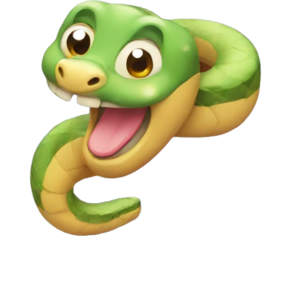 cute snake happy emoji