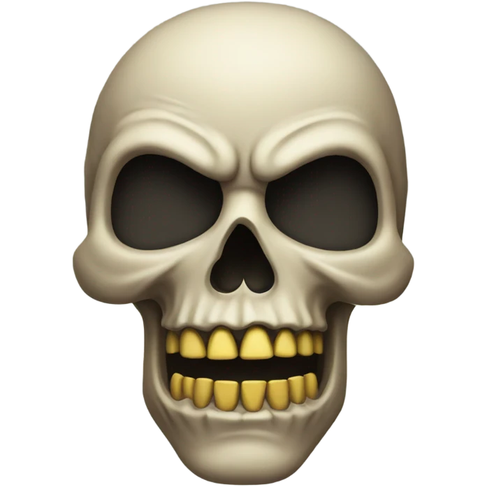 A mad skull emoji emoji