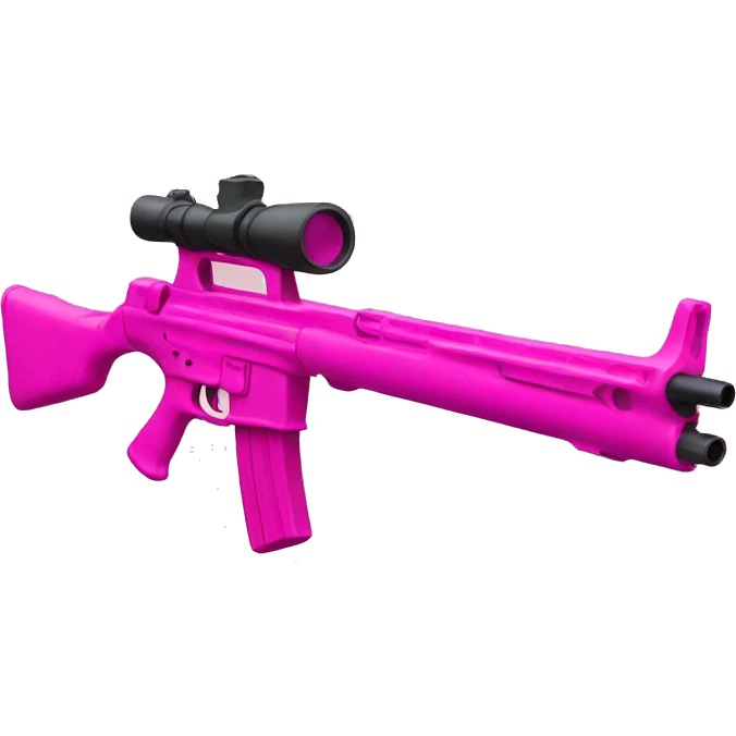 Pink rifle emoji
