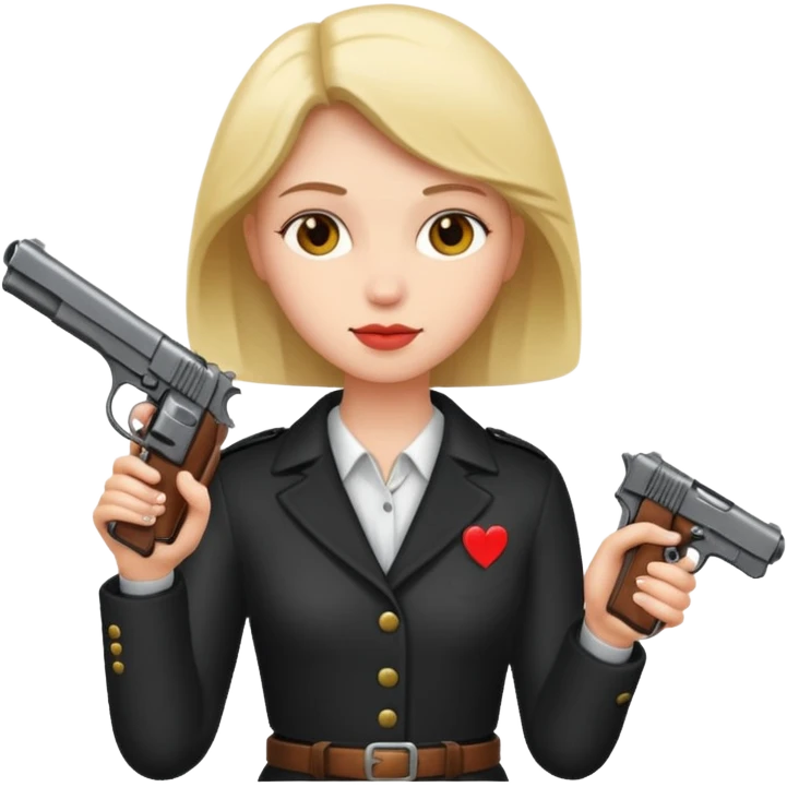 Una persona enamorado con una pistola emoji