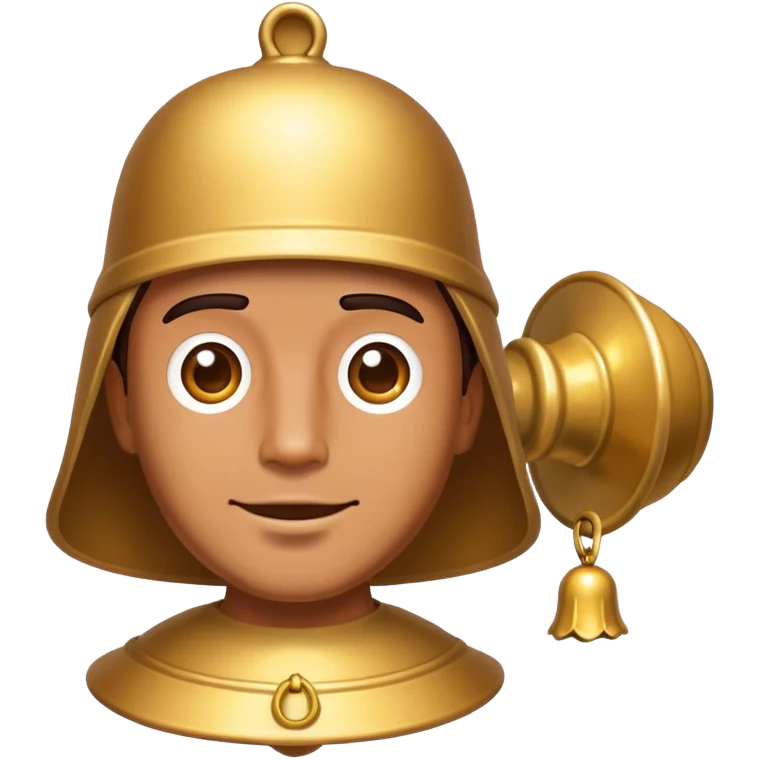 a man with a bell emoji