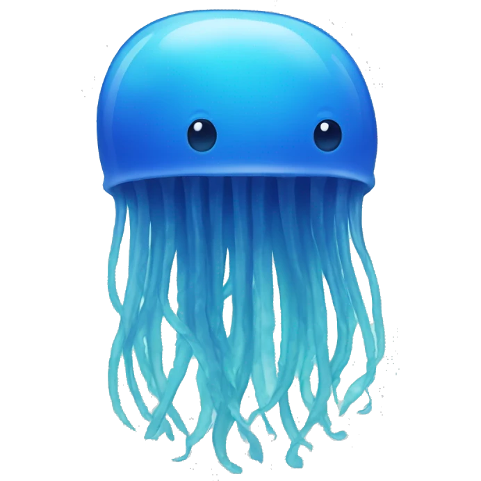 Blue jellyfish  emoji