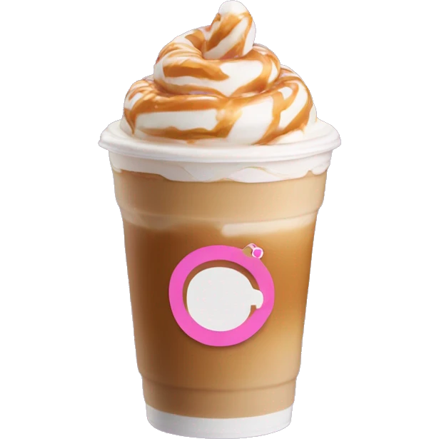 aesthetic dunkin donut’s caramel iced latte emoji