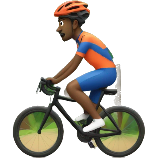 cycling in the forest emoji