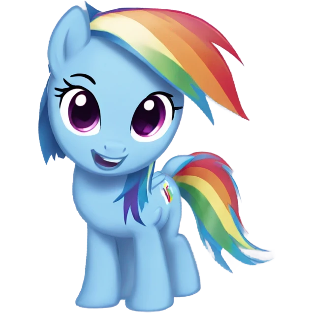 Rainbow dash my little pony emoji emoji