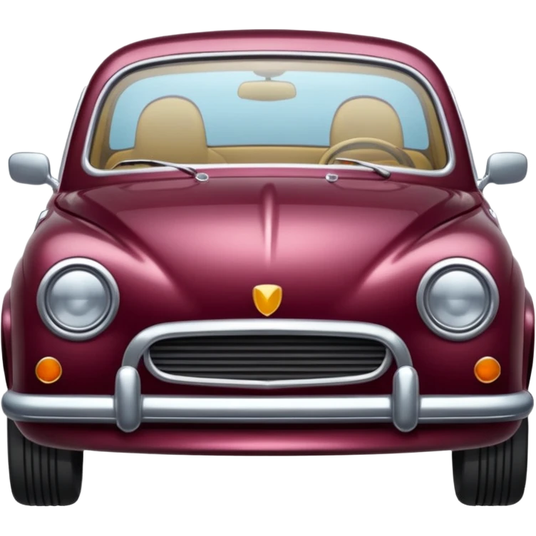 burgundy car emoji