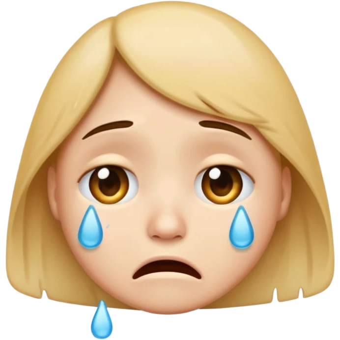 crying face emoji, expressive and clear emoji
