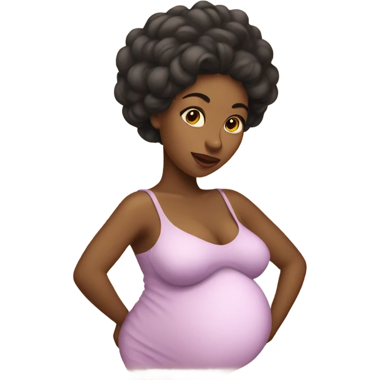 coquette woman pregnant emoji