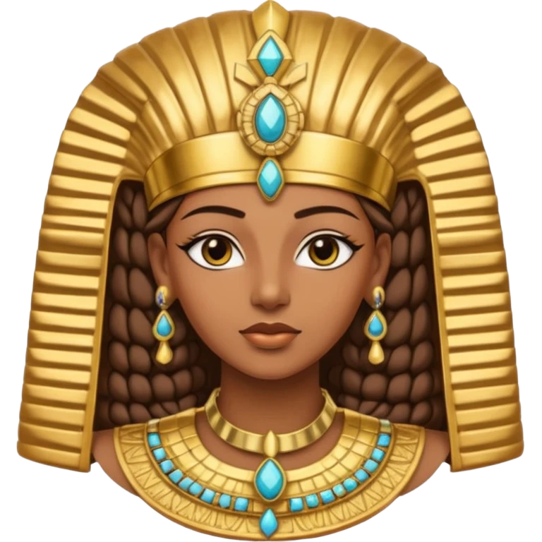 Pharaoh  female face character face only front face

 emoji