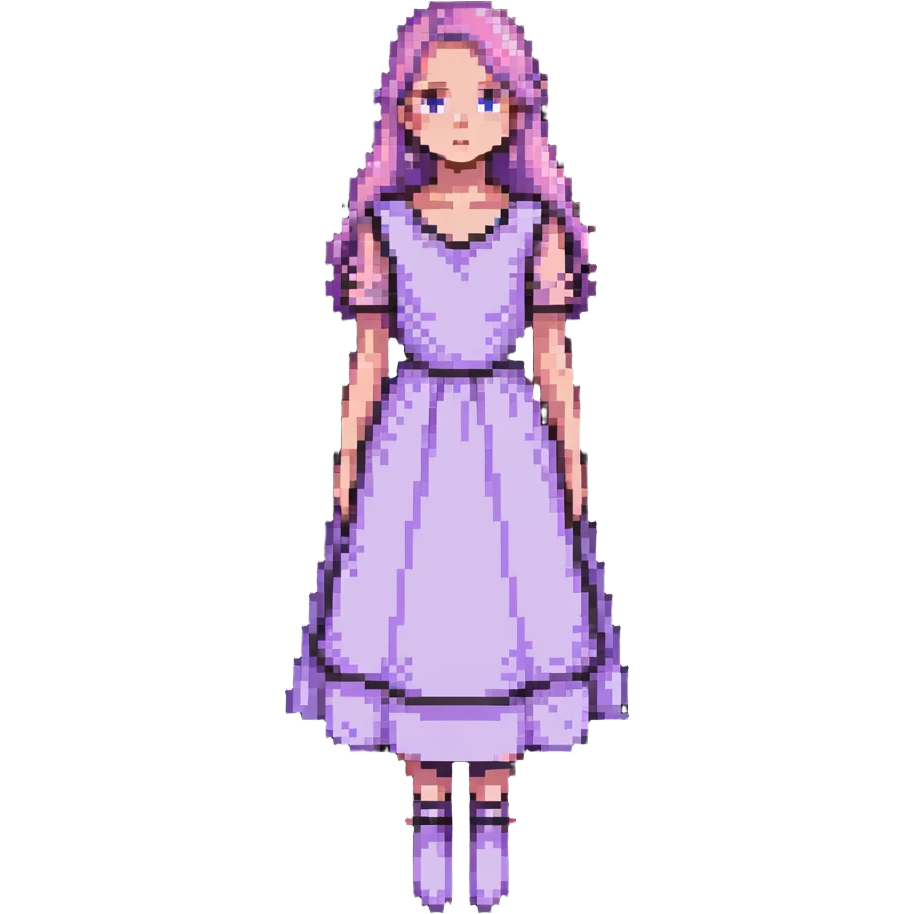 very light lavender rosy dress emoji