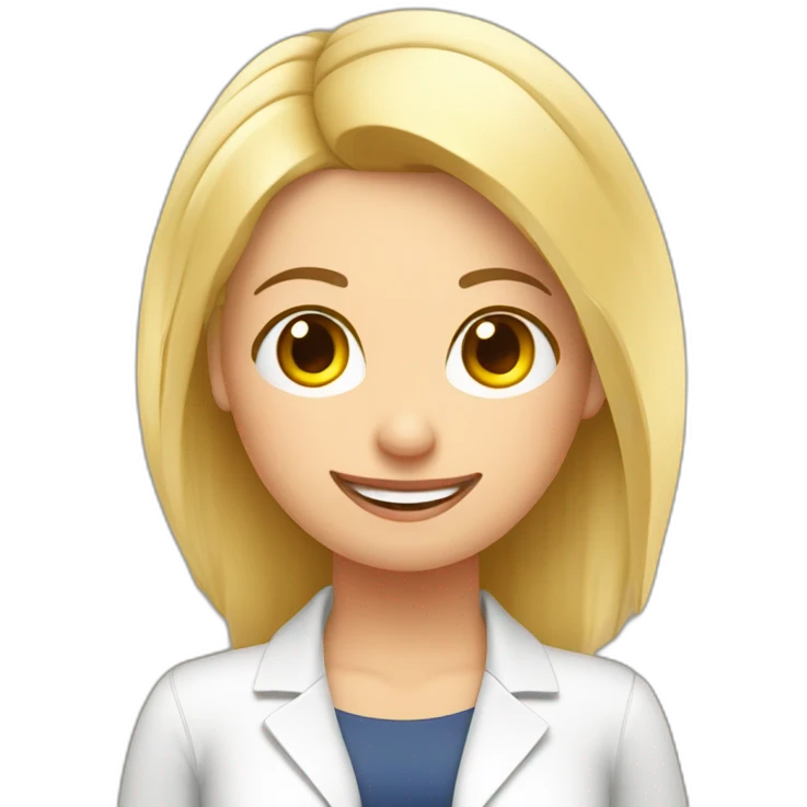 nutricionista rubia haciendo pilates emoji