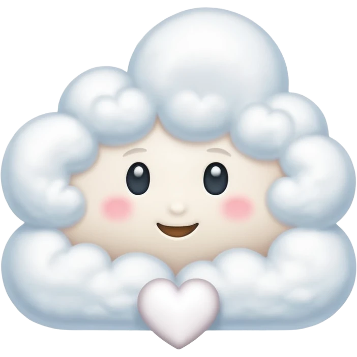 Dream cloud with heart emoji