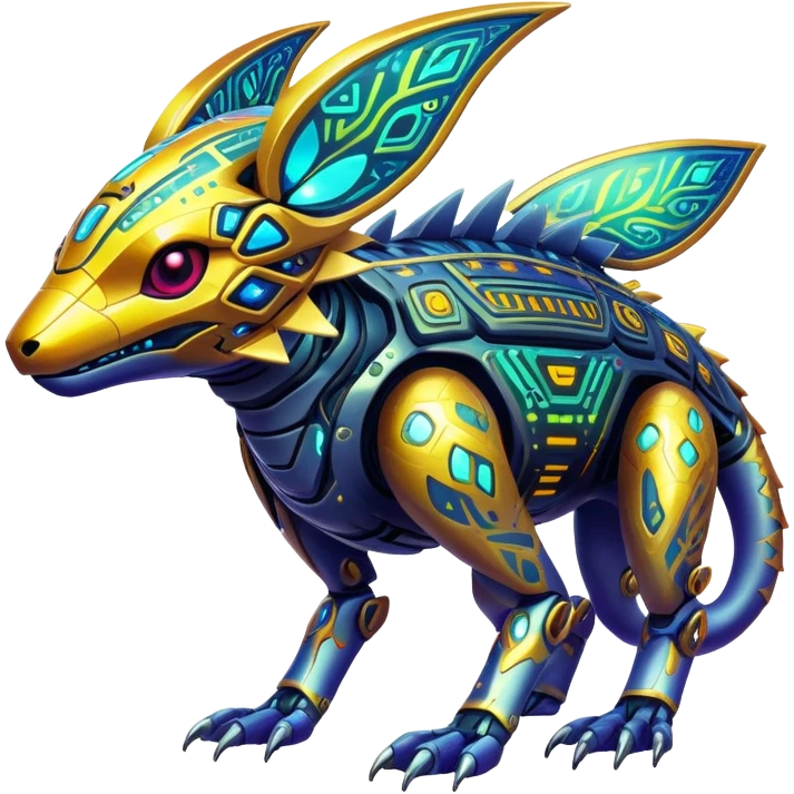  exotic tropical cyber-Protogen-Fakémon-Vernid-creature emoji