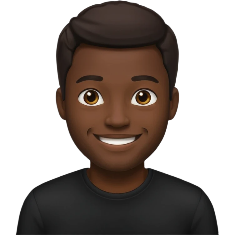 ⁶🤷🏾‍♂️⁷ change color of the shirt to black  emoji