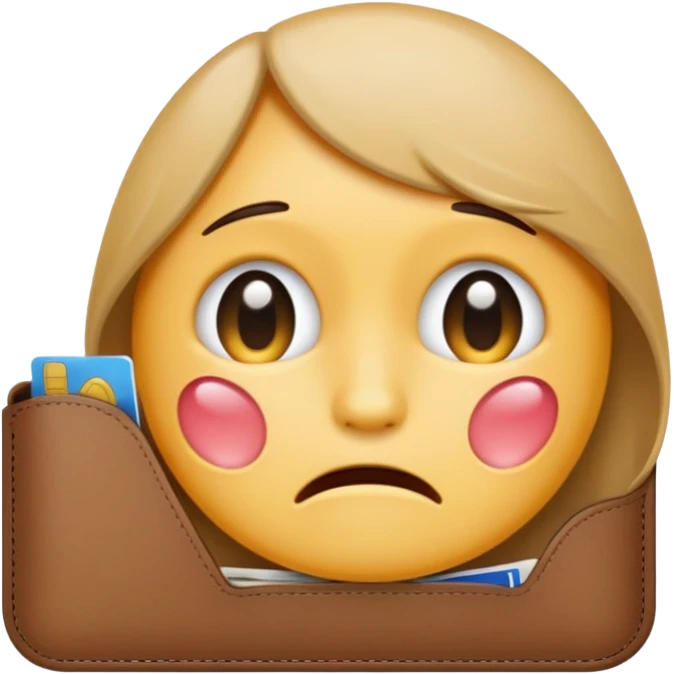 emoji that has no job and is crying with a open wallet and no money in it emoji