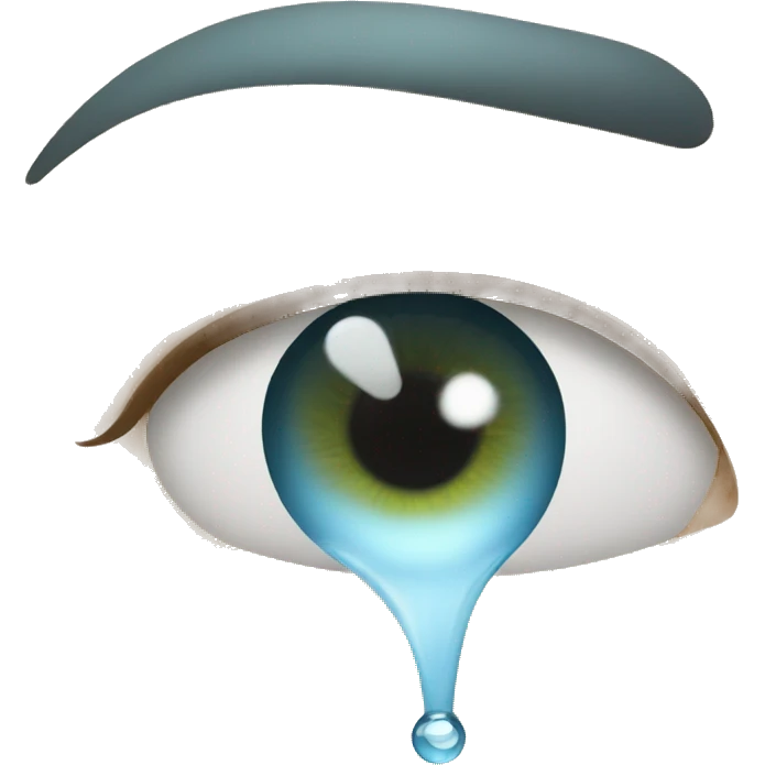 water droplet on face emoji