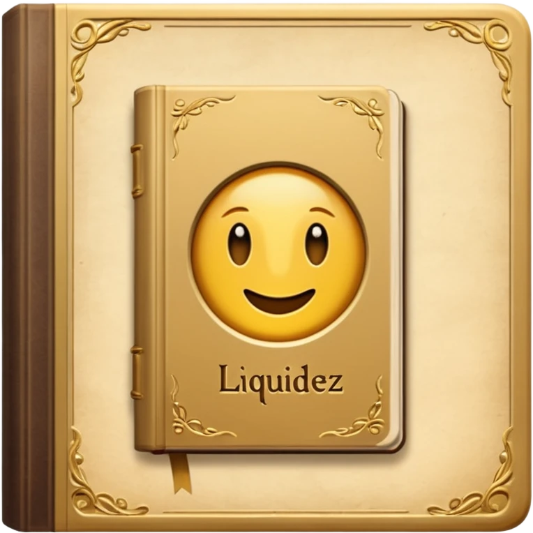 genera un libro que en la portada diga " liquidez" emoji
