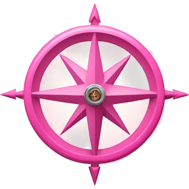 pink compass emoji