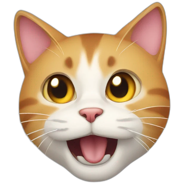 cat opening mouth emoji