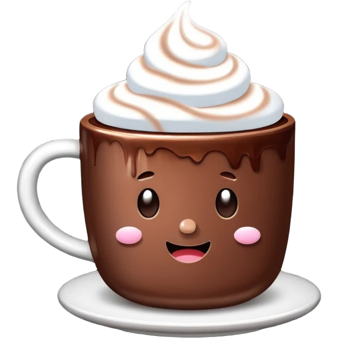 cup of cocoa with marshmallows emoji
