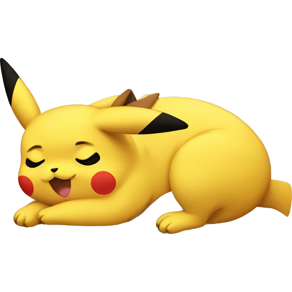 pikachu sleeping  emoji