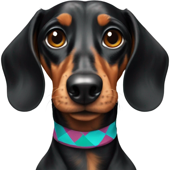 harlequin dachshund emoji