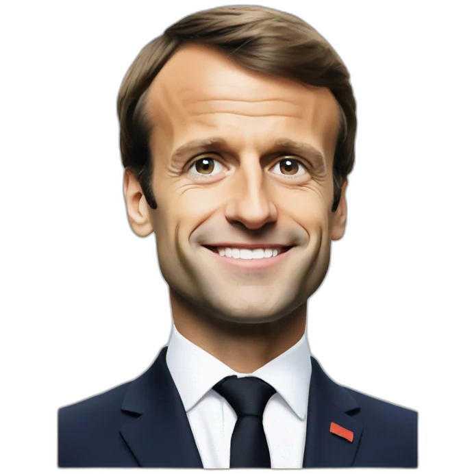polaroid photo emmanuel macron emoji