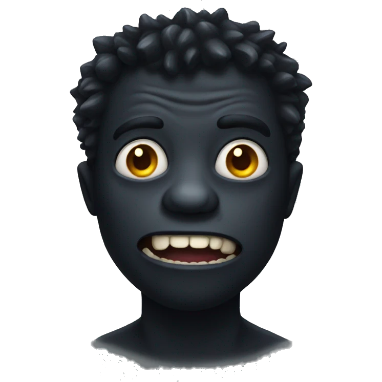 Black monster emoji